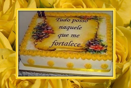 Bolo de Mensagem Biblica: